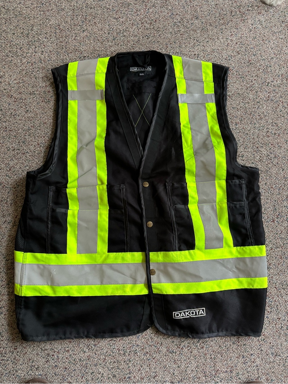 Men’s Black Hi-Vis Safety Vest